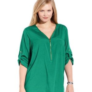 Green Calvin Klein Blouse (Medium)